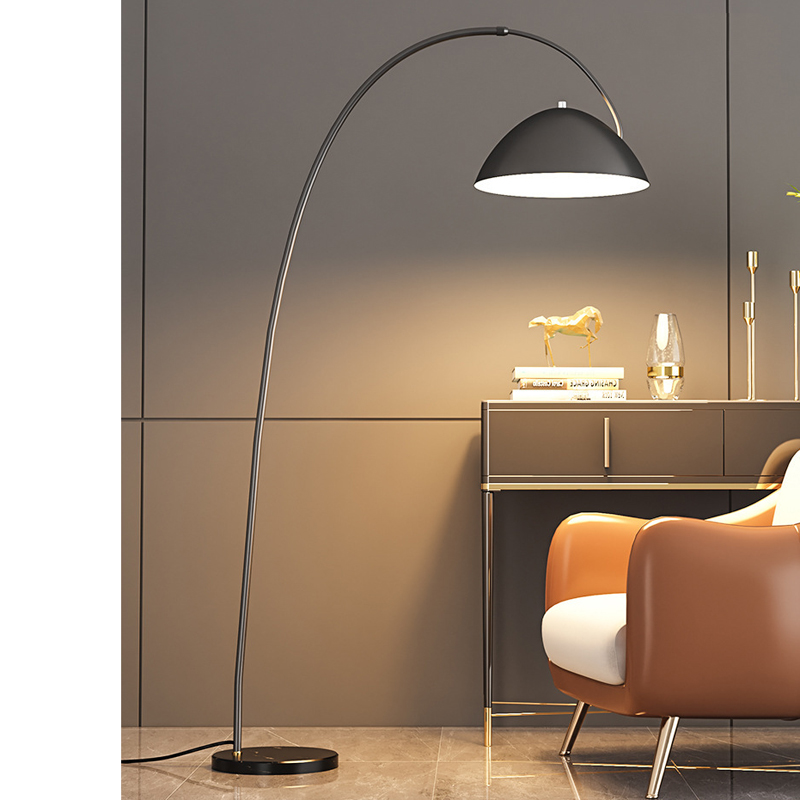 Floor Lamp Arched - Modern İskandinav Mermer Balıkçılık Lambası Zemin