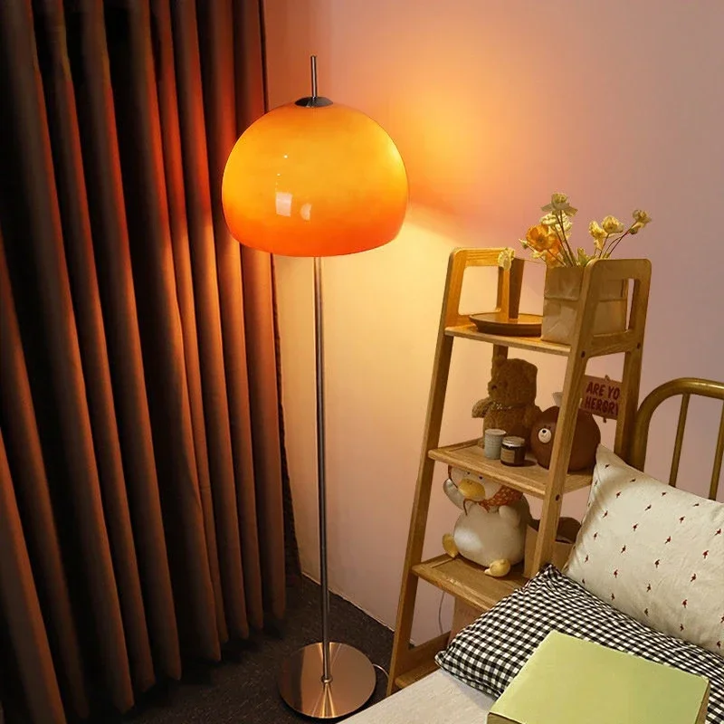 Floor Lamp Arched - Vintage Oturma Odası Bauhaus Cam Ayaklı
