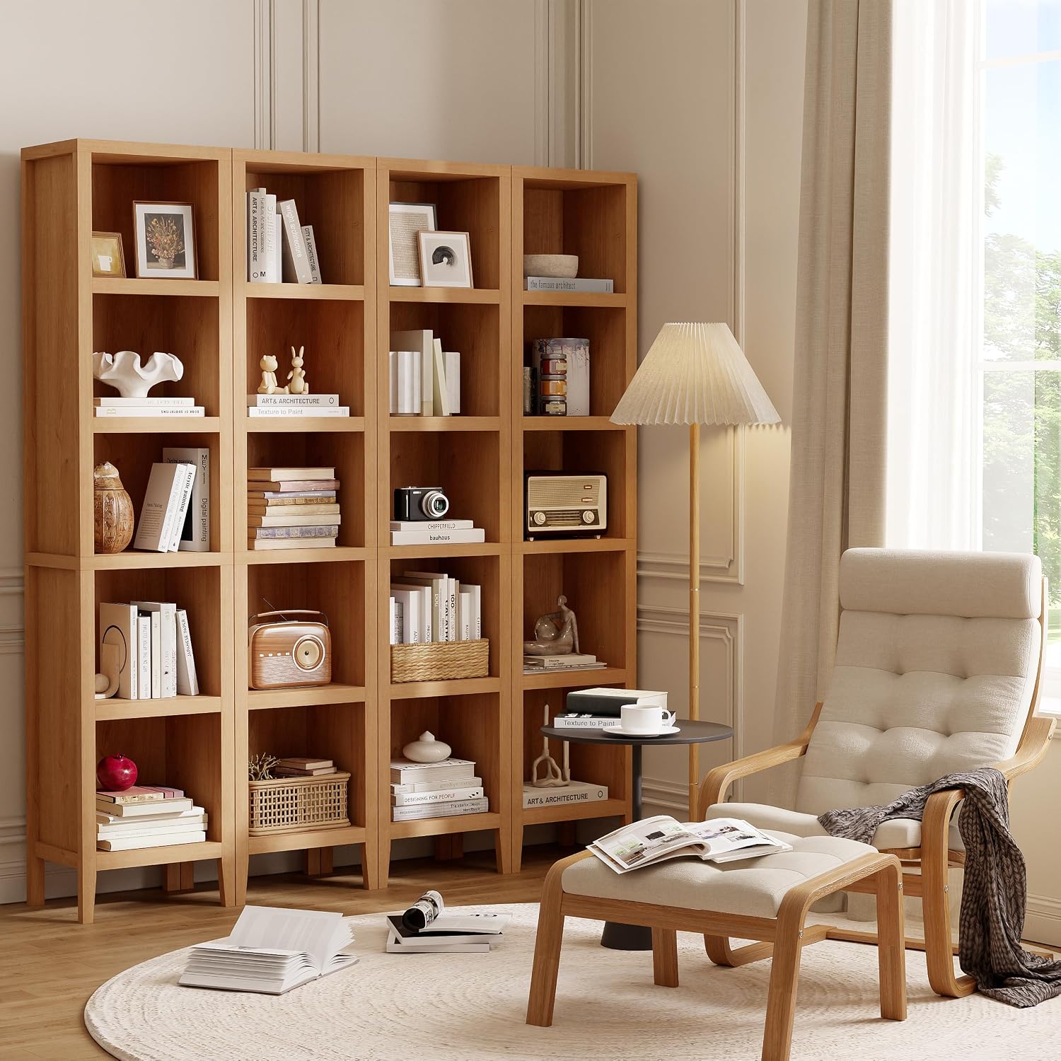 Bookshelf 5 Tier - 70 inç Yüksekliğinde Dar Kitaplık, 5
