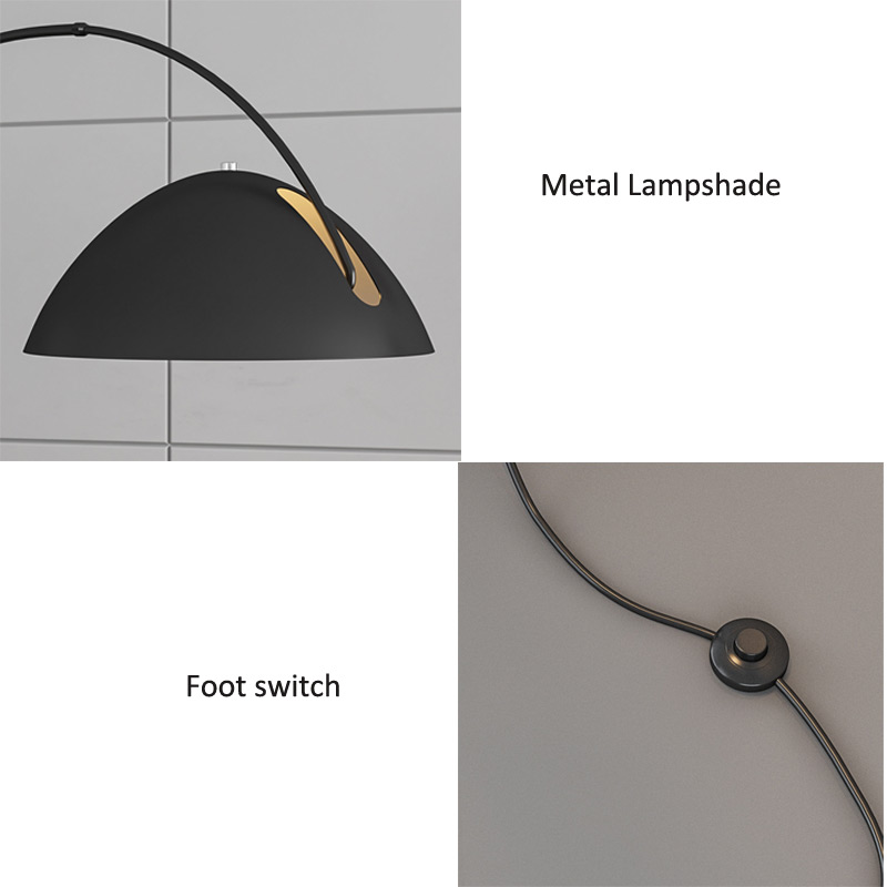 Modern İskandinav Mermer Balık - Floor Lamp Arched incelemesi ve fiyatı