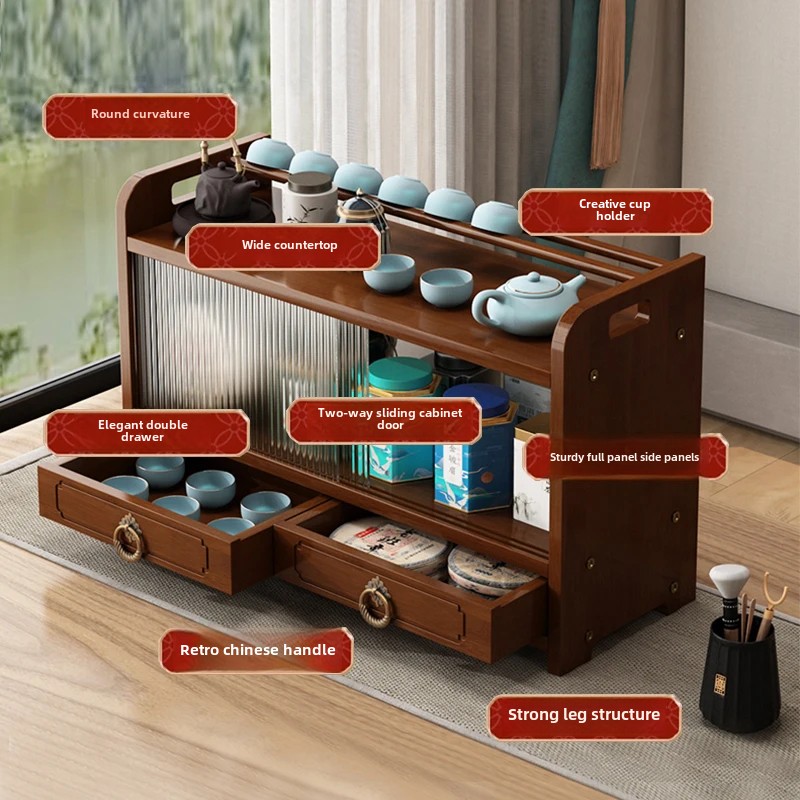 Masaüstü Çay Seti Vitrin Küçük - Room Divider Bamboo incelemesi ve fiyatı