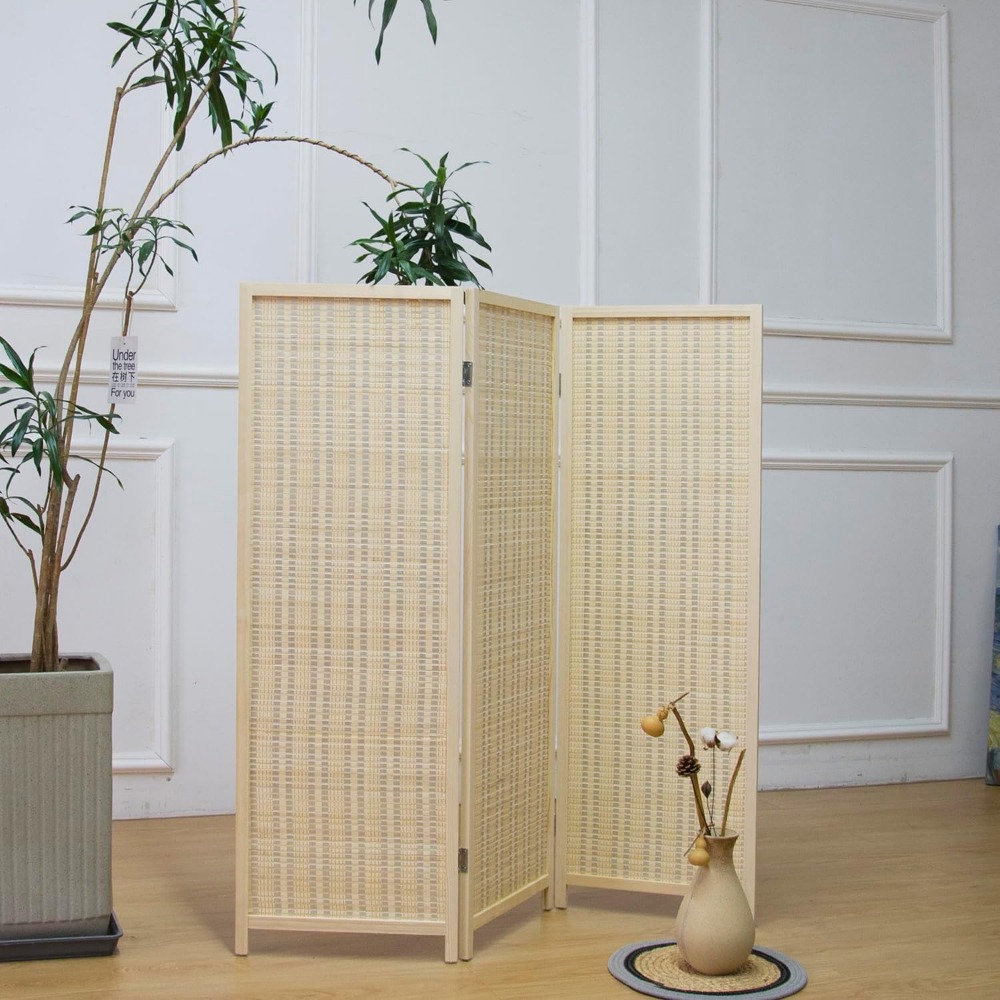 3 Panel Kısa Oda Bölme Perdesi - Room Divider Bamboo incelemesi ve fiyatı