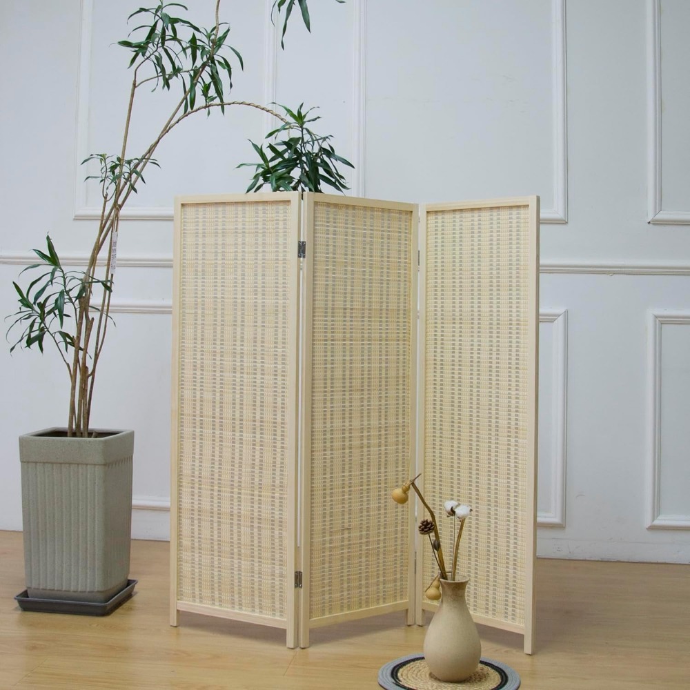 3 Panel Kısa Oda Bölme Perdesi - Room Divider Bamboo incelemesi ve fiyatı
