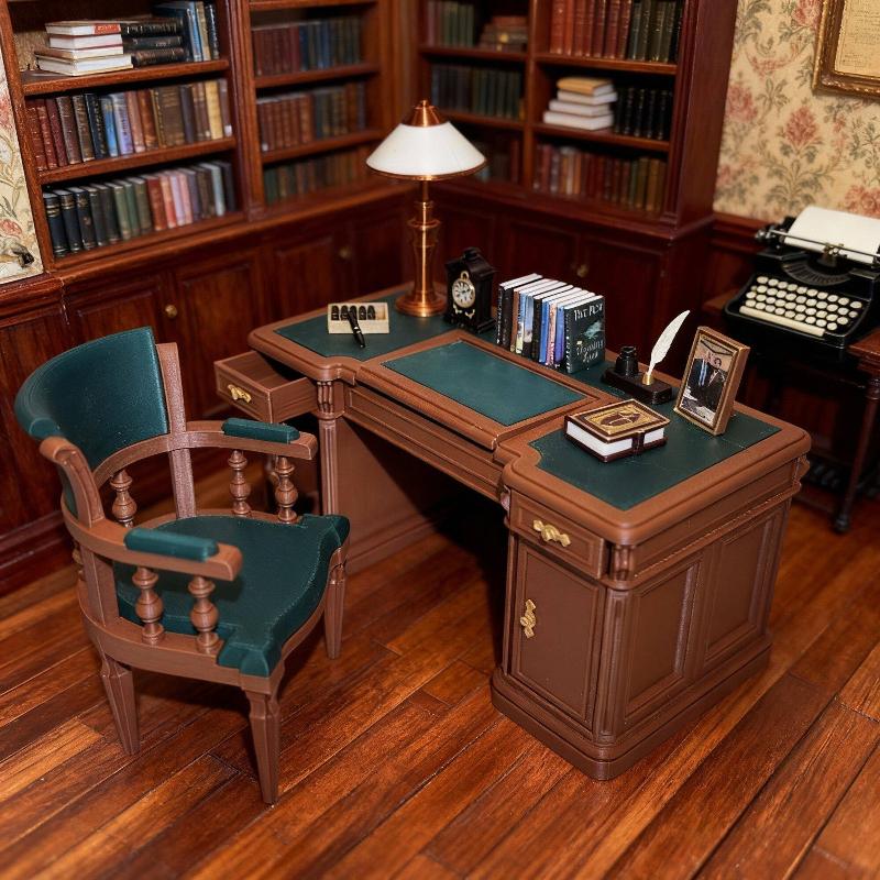 1:12 Ölçekli Dollhouse Mini Vi - Office Furniture Set incelemesi ve fiyatı