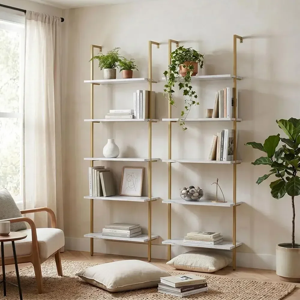 5 Katmanlı Beyaz Mermer Duvara - Bookshelf 5 Tier incelemesi ve fiyatı