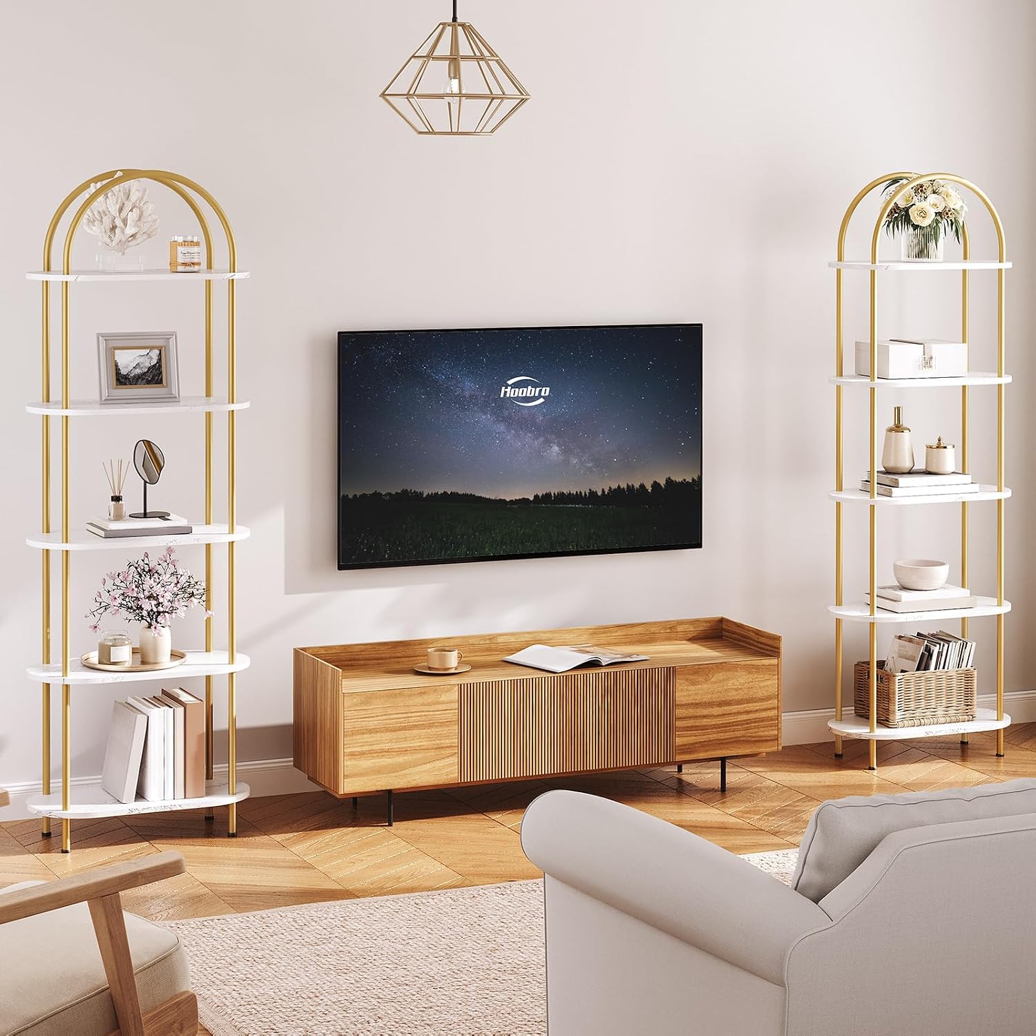 HOOBRO 5 Katmanlı Açık Kitaplı - Bookshelf 5 Tier incelemesi ve fiyatı