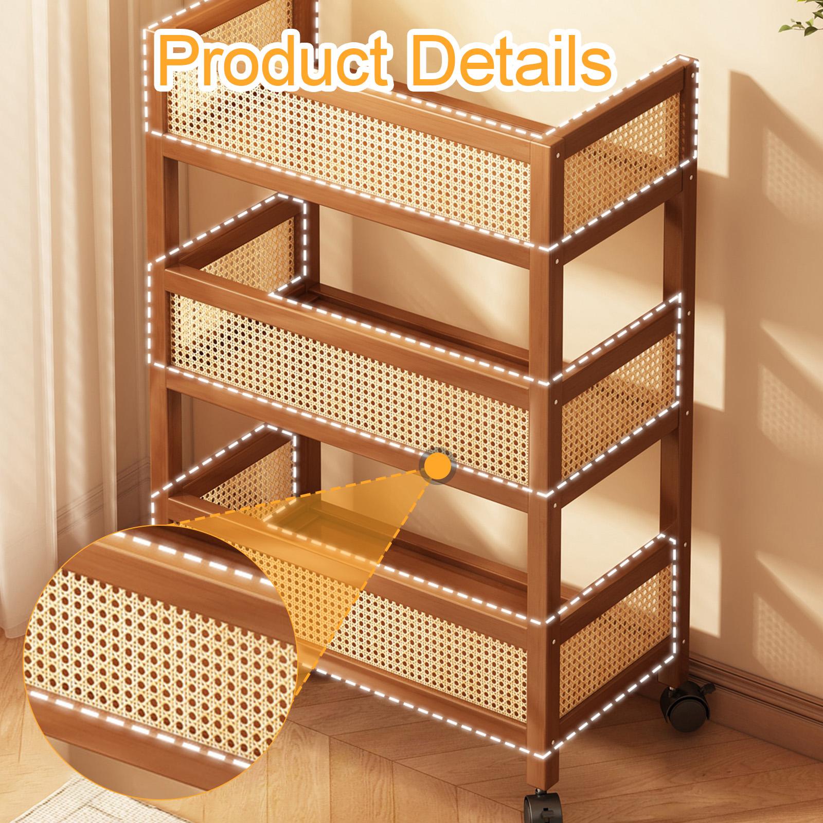 3 Katlı Tekerlekli Servis Arab - Room Divider Bamboo incelemesi ve fiyatı