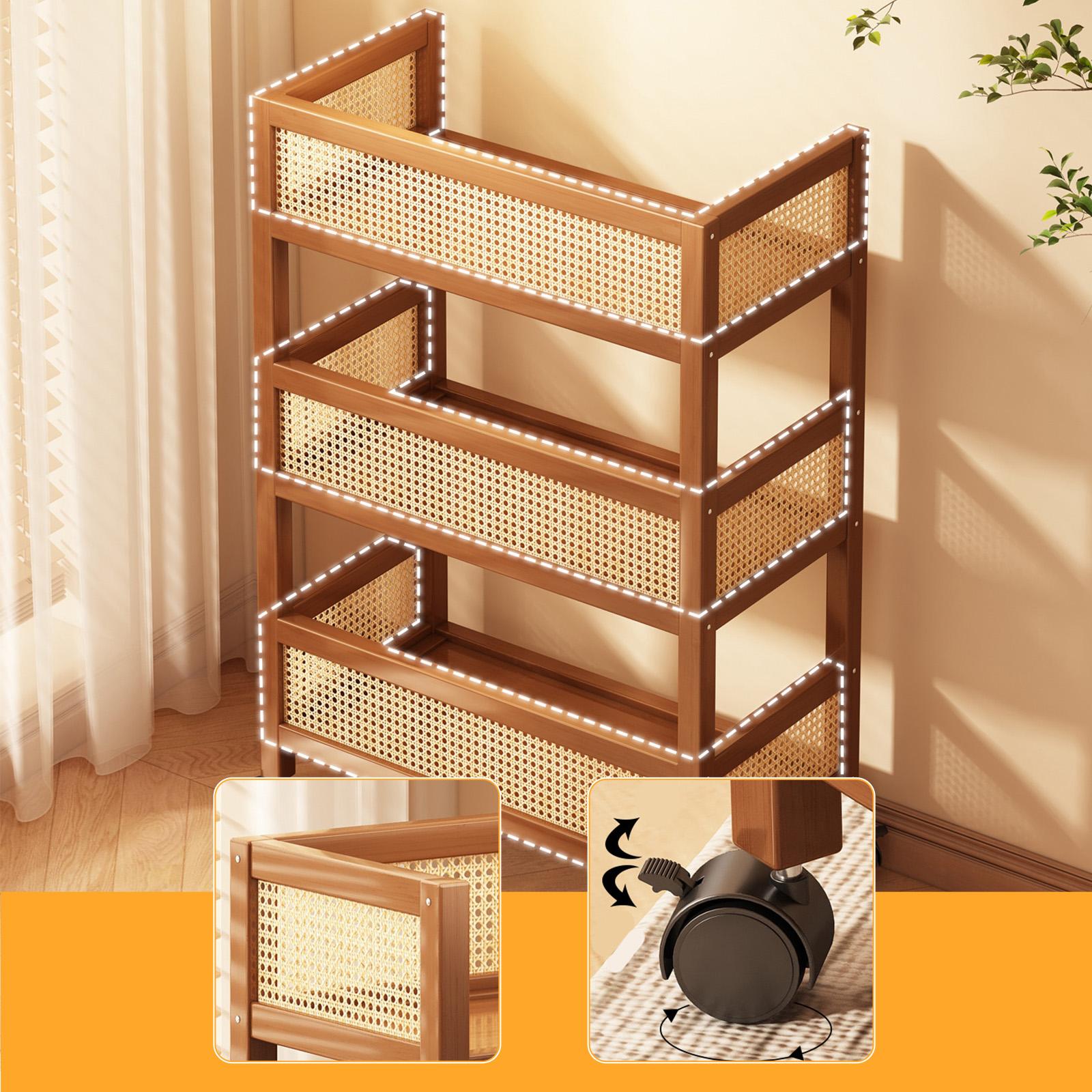 3 Katlı Tekerlekli Servis Arab - Room Divider Bamboo incelemesi ve fiyatı