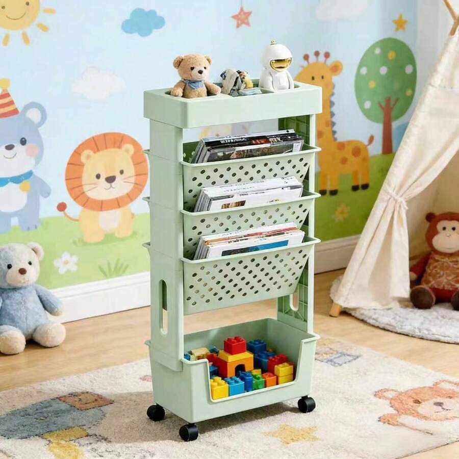 Delikli Raflı 5 Katlı Tekerlek - Bookshelf 5 Tier incelemesi ve fiyatı