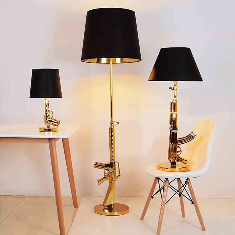 Altın kaplama tabanca masa mas - Floor Lamp Arched incelemesi ve fiyatı
