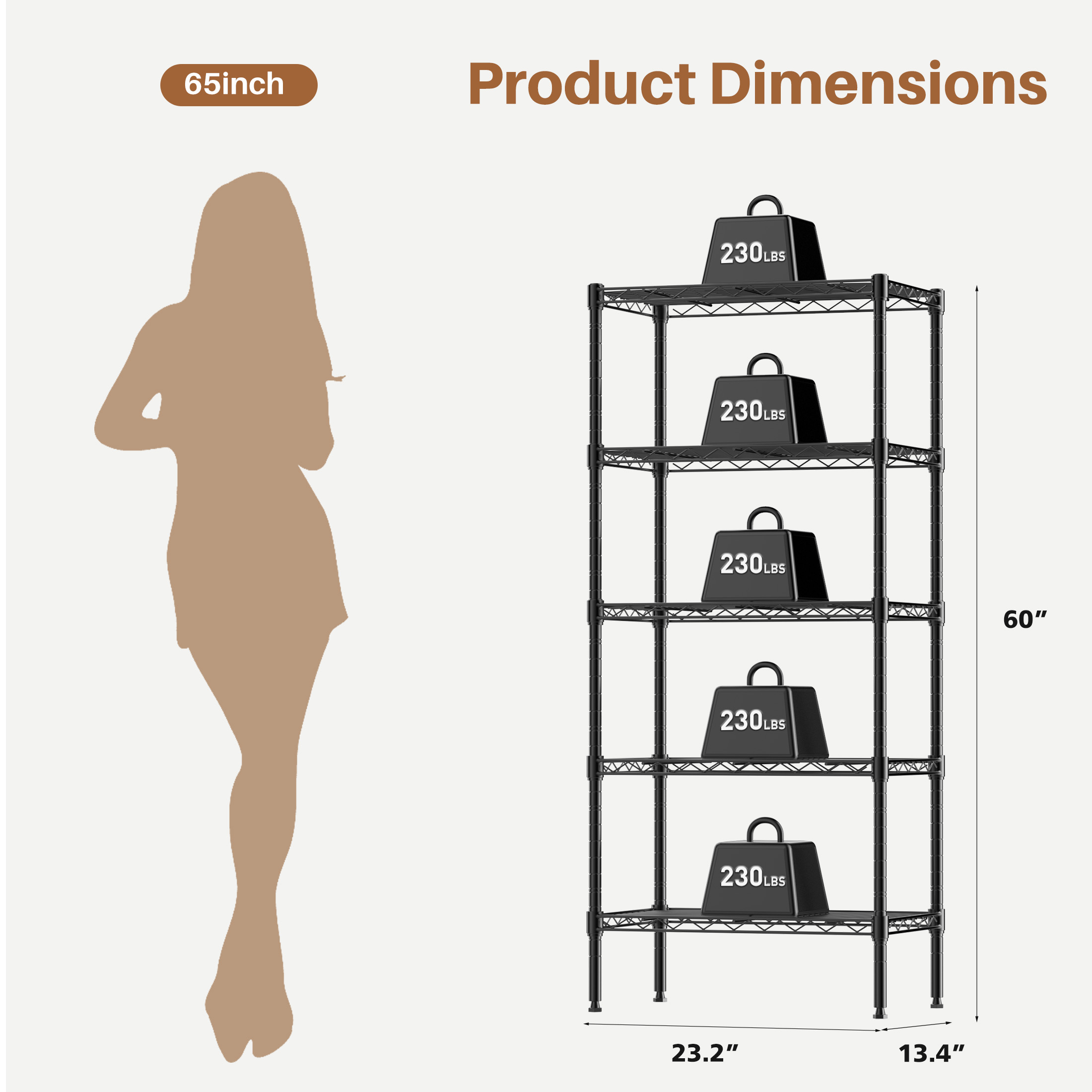 MCQ 3-5 Katlı Metal Depolama R - Bookshelf 5 Tier incelemesi ve fiyatı
