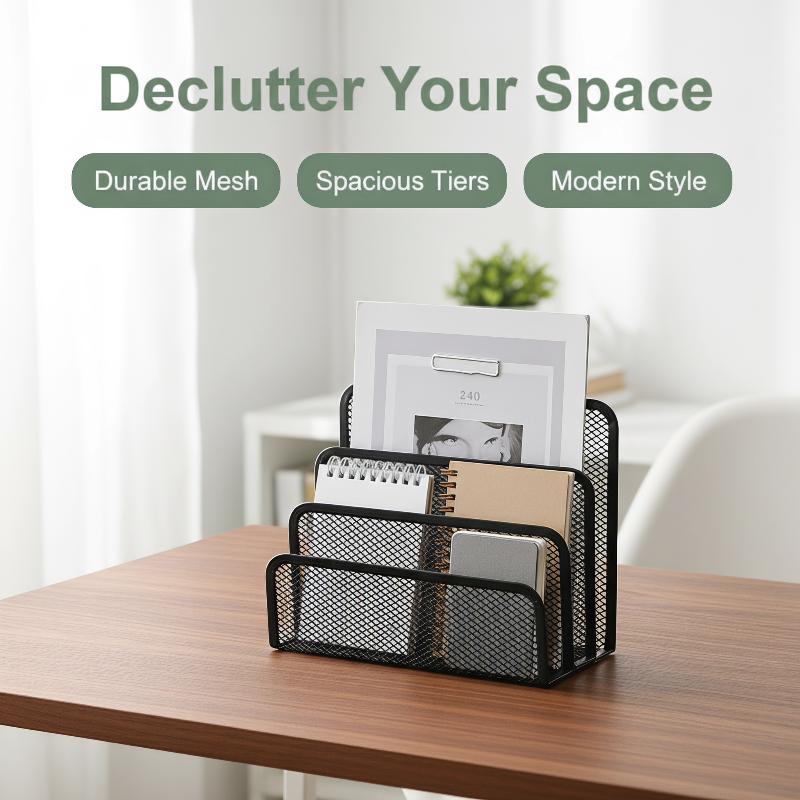 Siyah Metal Örgü 3 Katmanlı Ma - Pegboard Office Organizer incelemesi ve fiyatı