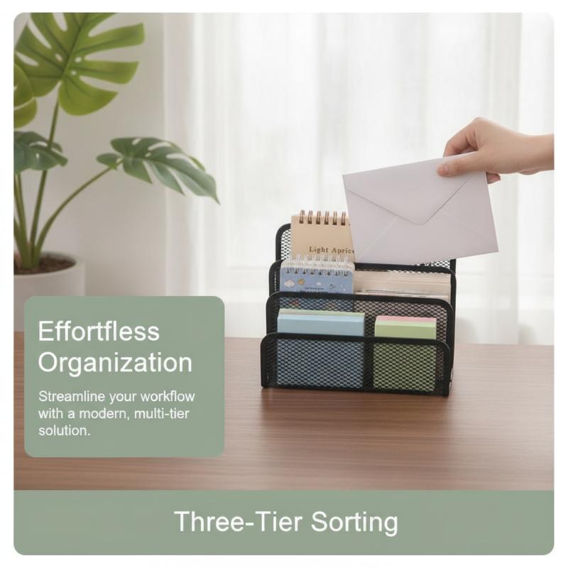 Siyah Metal Örgü 3 Katmanlı Ma - Pegboard Office Organizer incelemesi ve fiyatı