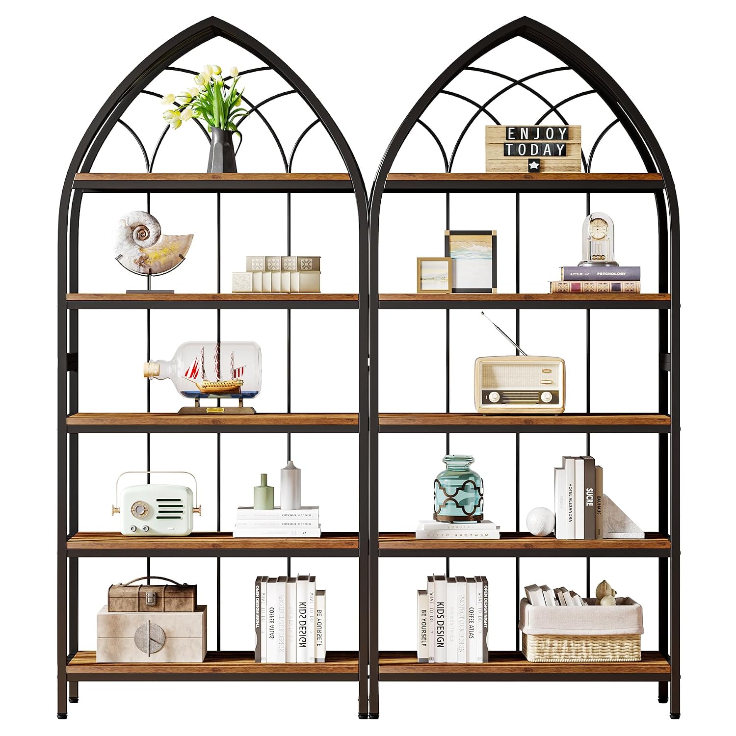 5 Katlı, 74,8 inç Yüksekliğind - Bookshelf 5 Tier incelemesi ve fiyatı