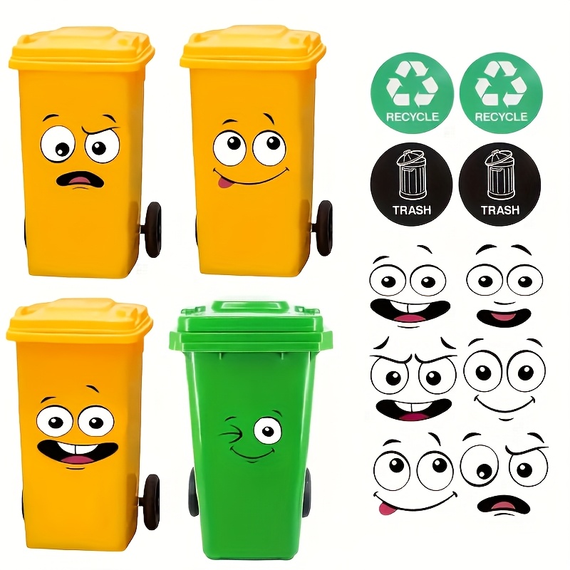 4 adet çöp tenekesi çıkartmala - Office Furniture Recycling incelemesi ve fiyatı