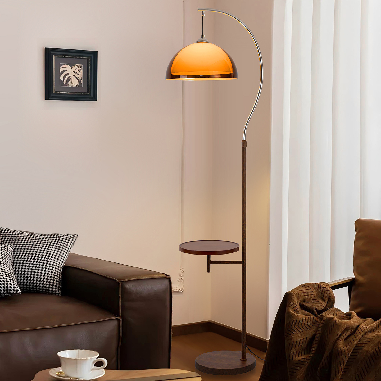 Ahşap Kavisli Ayaklı Lambader  - Floor Lamp Arched incelemesi ve fiyatı